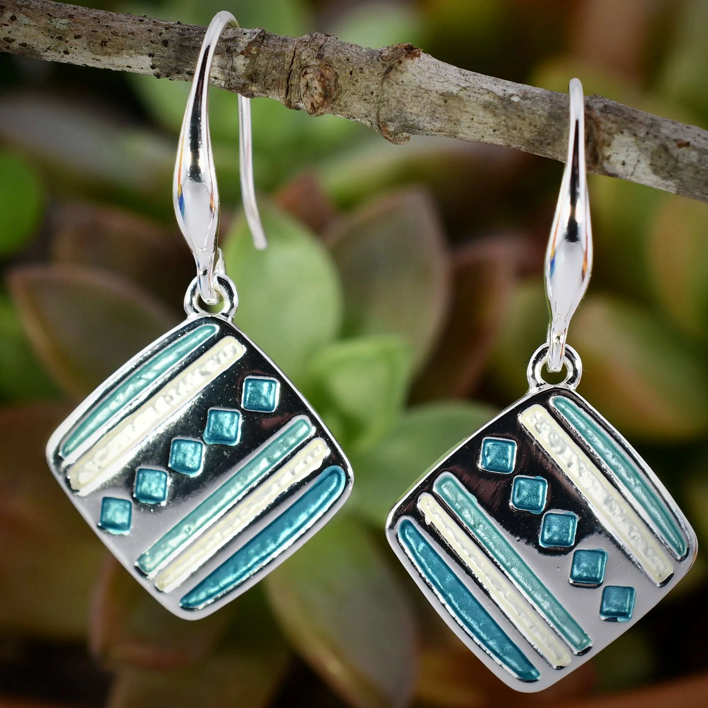 Quilt Square Earrings