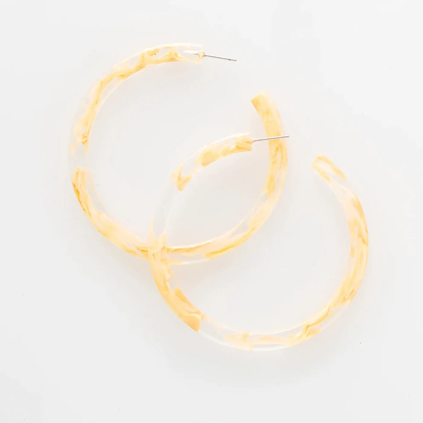 Resin Large Hoop Earring
