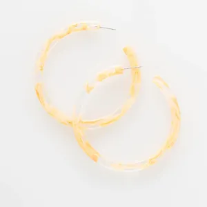 Resin Large Hoop Earring