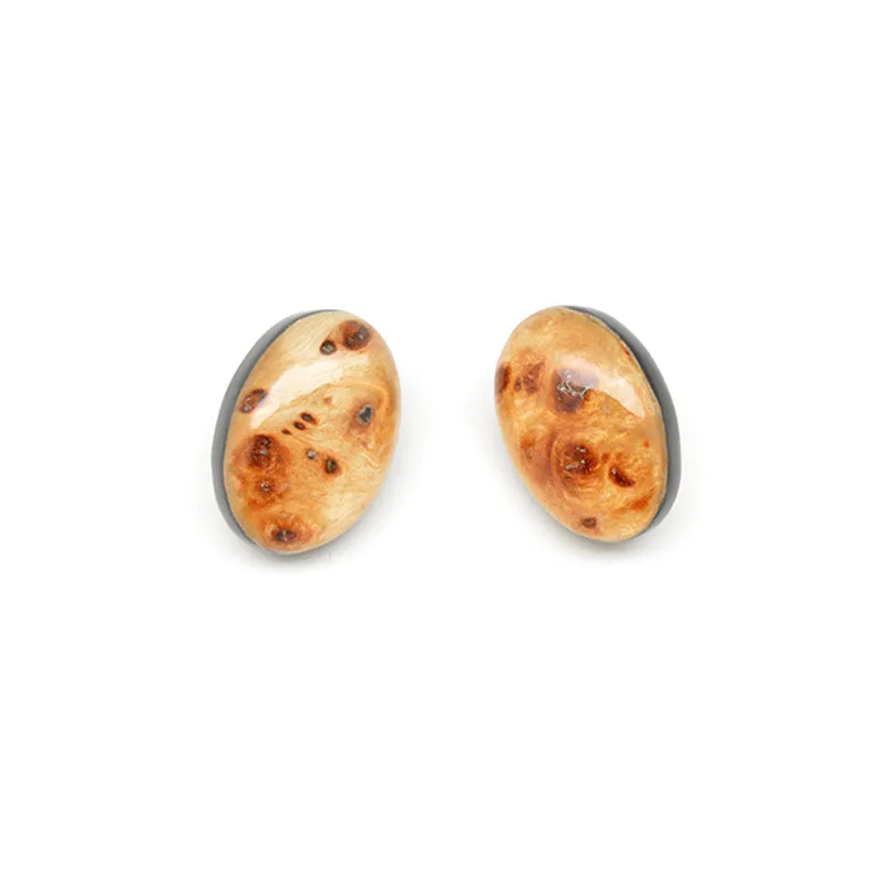 Resin Oval Earrings