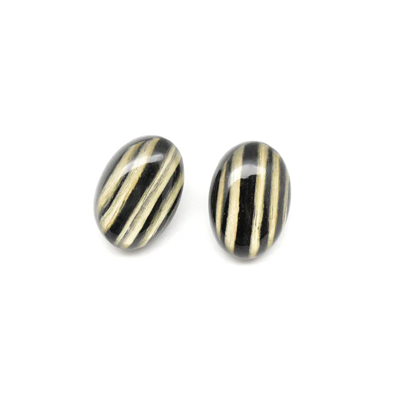 Resin Oval Earrings