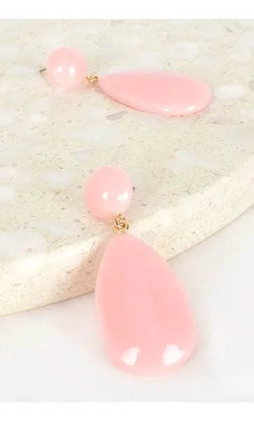 Resin Teardrop Earrings