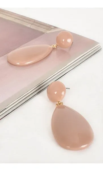 Resin Teardrop Earrings