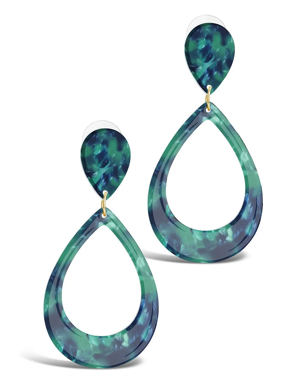 Resin Teardrop Earrings