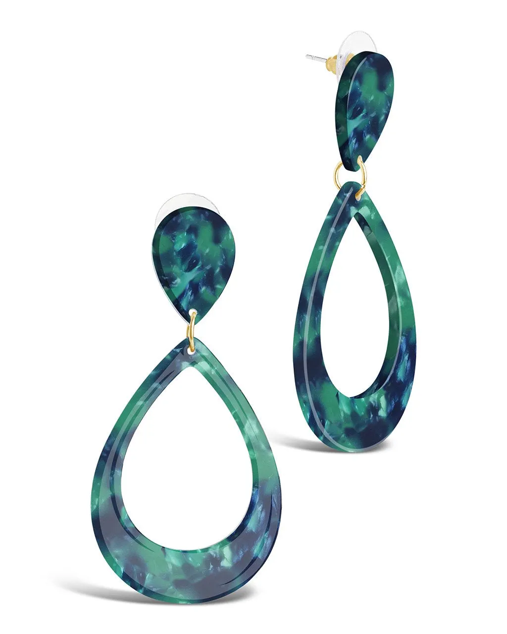 Resin Teardrop Earrings