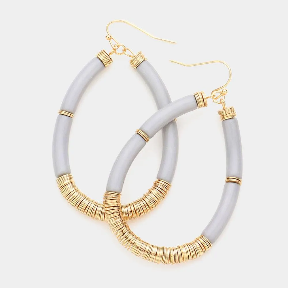 Resin Teardrop Earrings