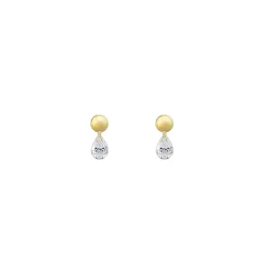 Rising Star Pear Diamond Dot Studs