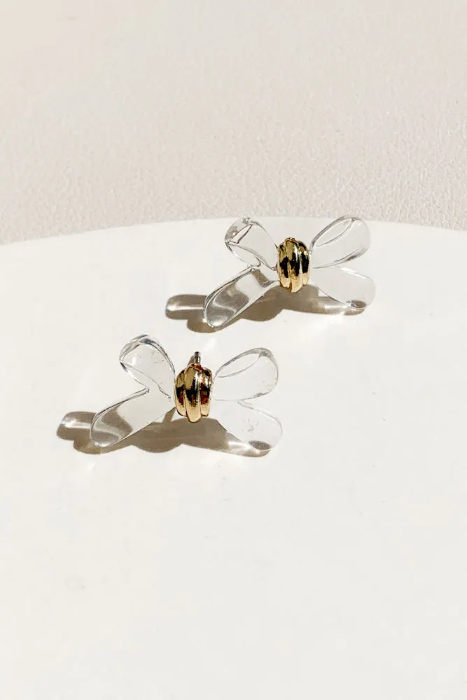 Robbie Bow Ear Studs