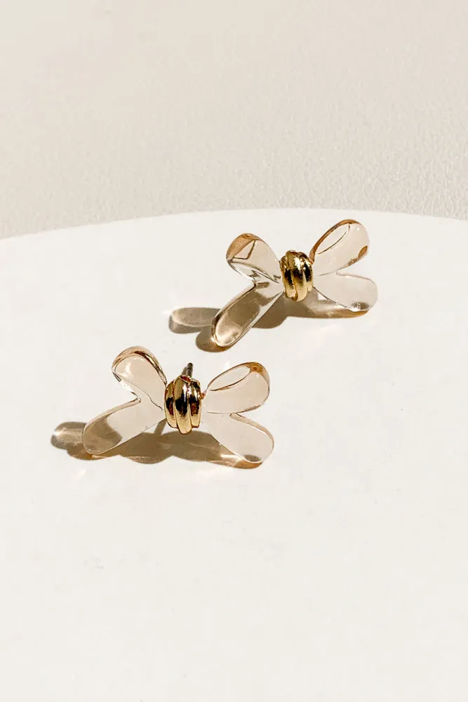 Robbie Bow Ear Studs