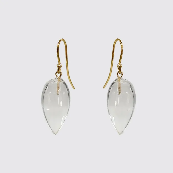 Rock Crystal Amond Shape Drop Earring