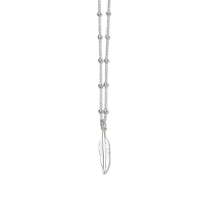 Rosario Necklace With Feather