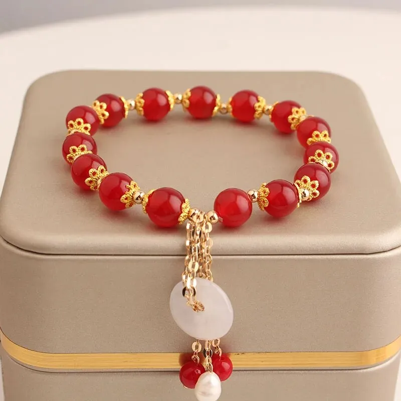 Rose sisi Korean amethyst bracelet for women temperament the heart of the ocean long life lock friendship bracelets jewelry gift