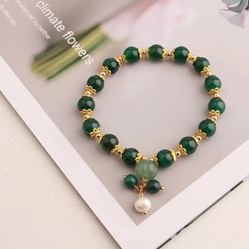 Rose sisi Korean amethyst bracelet for women temperament the heart of the ocean long life lock friendship bracelets jewelry gift