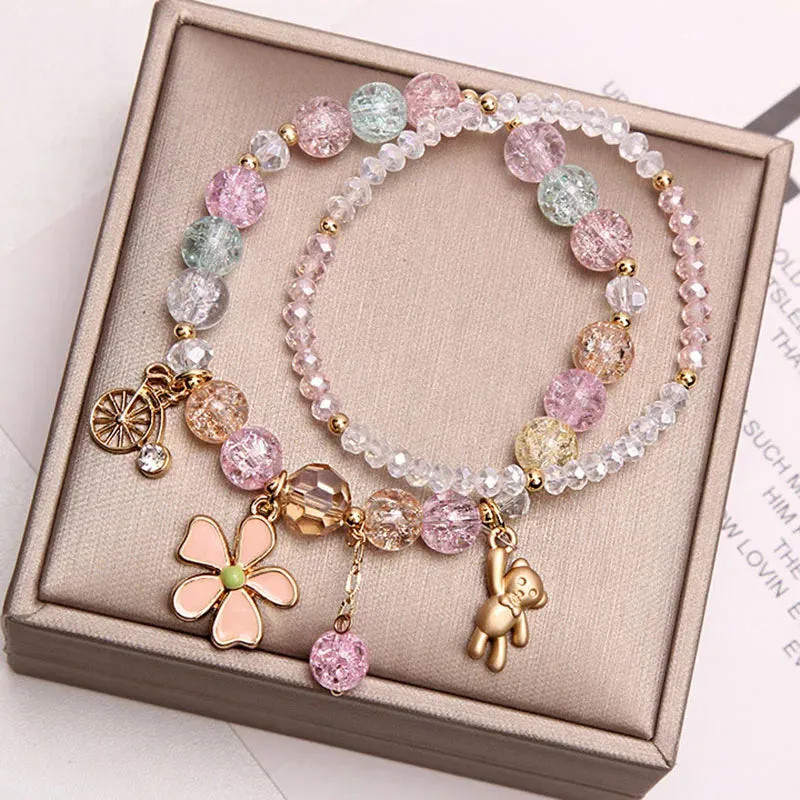 Rose sisi Korean Girl bracelet for women girl student cute small animal beaded bracelet decorative accessories jewelry for women