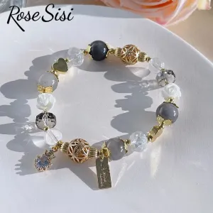 Rose sisi Korean style agate bracelet for women lovely sweet female water drop accessories crystal bracelet jewelry for women