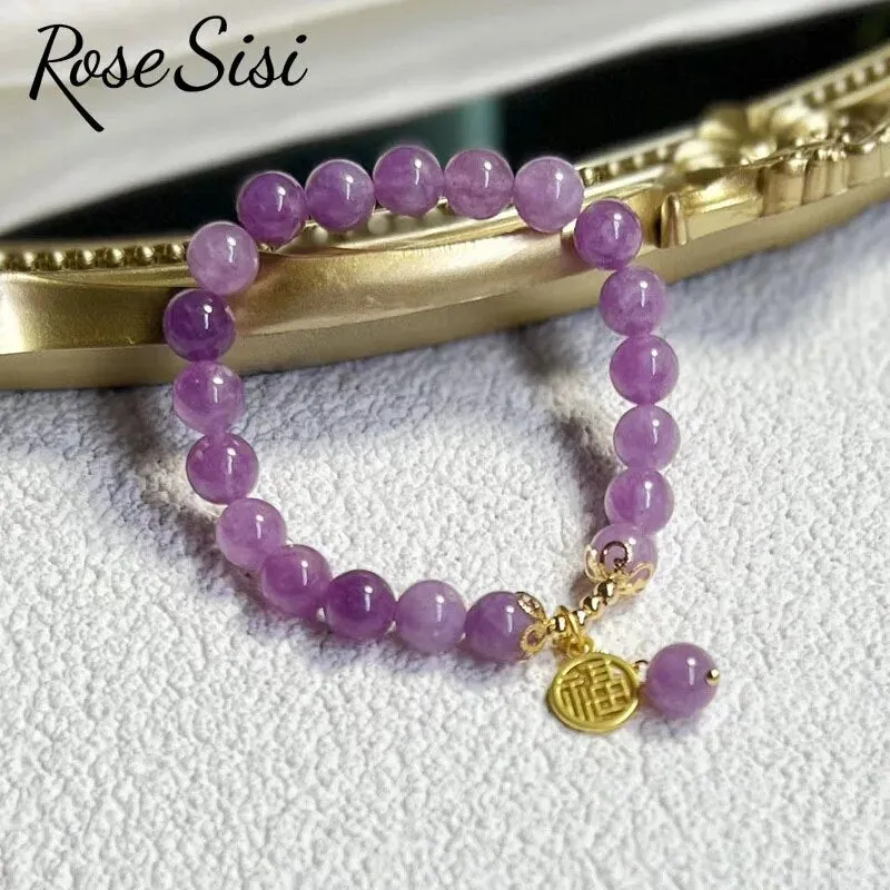 Rose sisi New Chinese style crystal bracelet for women color  jewelry handmade women's bracelet transfer present for gift