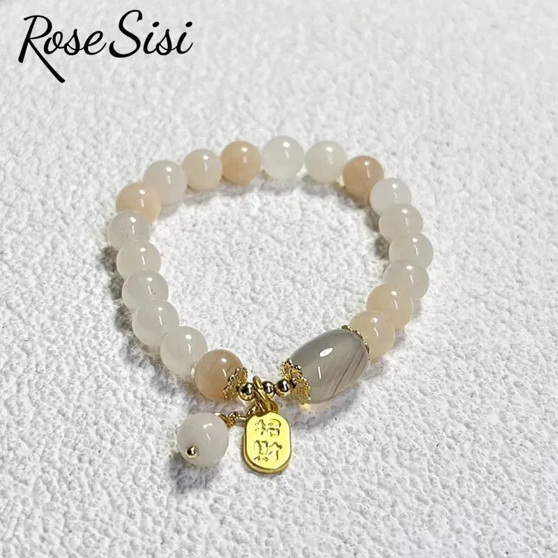 Rose sisi New Chinese style crystal bracelet for women color  jewelry handmade women's bracelet transfer present for gift