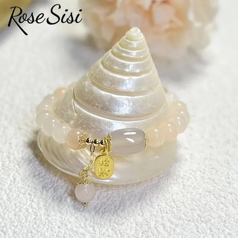 Rose sisi New Chinese style crystal bracelet for women color  jewelry handmade women's bracelet transfer present for gift