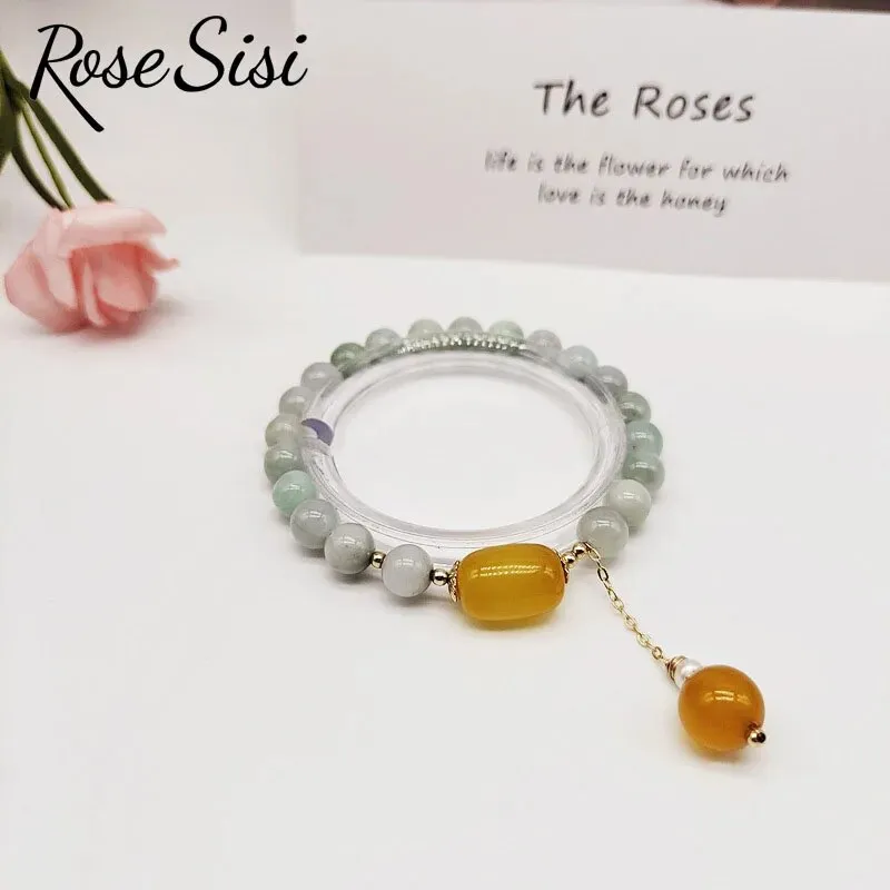 Rose sisi New Chinese style crystal bracelet for women color  jewelry handmade women's bracelet transfer present for gift