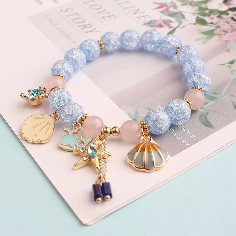 Rose sisi new style crystal bracelet female Korean style student Crystal transfer bracelet for women friend friendship jewelry
