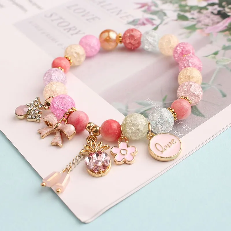 Rose sisi new style crystal bracelet female Korean style student Crystal transfer bracelet for women friend friendship jewelry