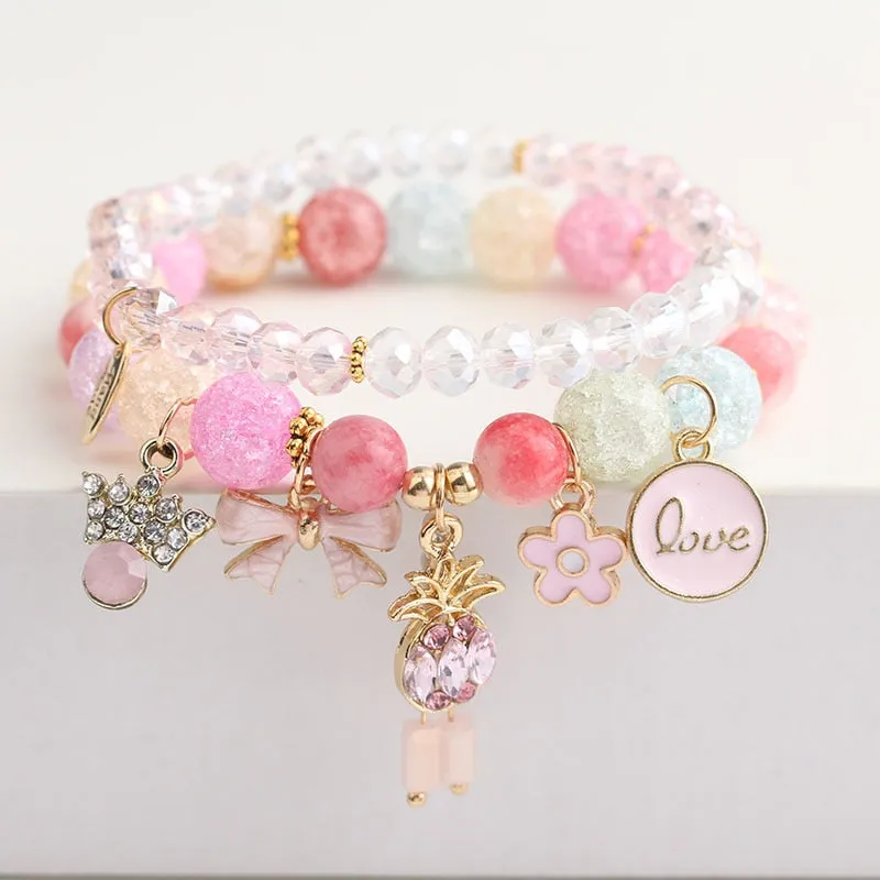 Rose sisi new style crystal bracelet female Korean style student Crystal transfer bracelet for women friend friendship jewelry