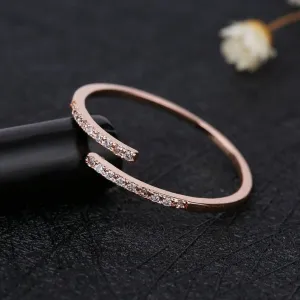 Round cut Moissanite Engagement Ring, Rose gold simple ring, Vintage minimalist dainty wedding Ring for women, bridal Anniversary ring gift