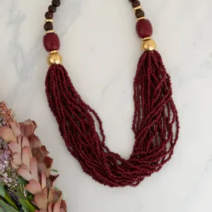 Safiya Seed Bead Necklace