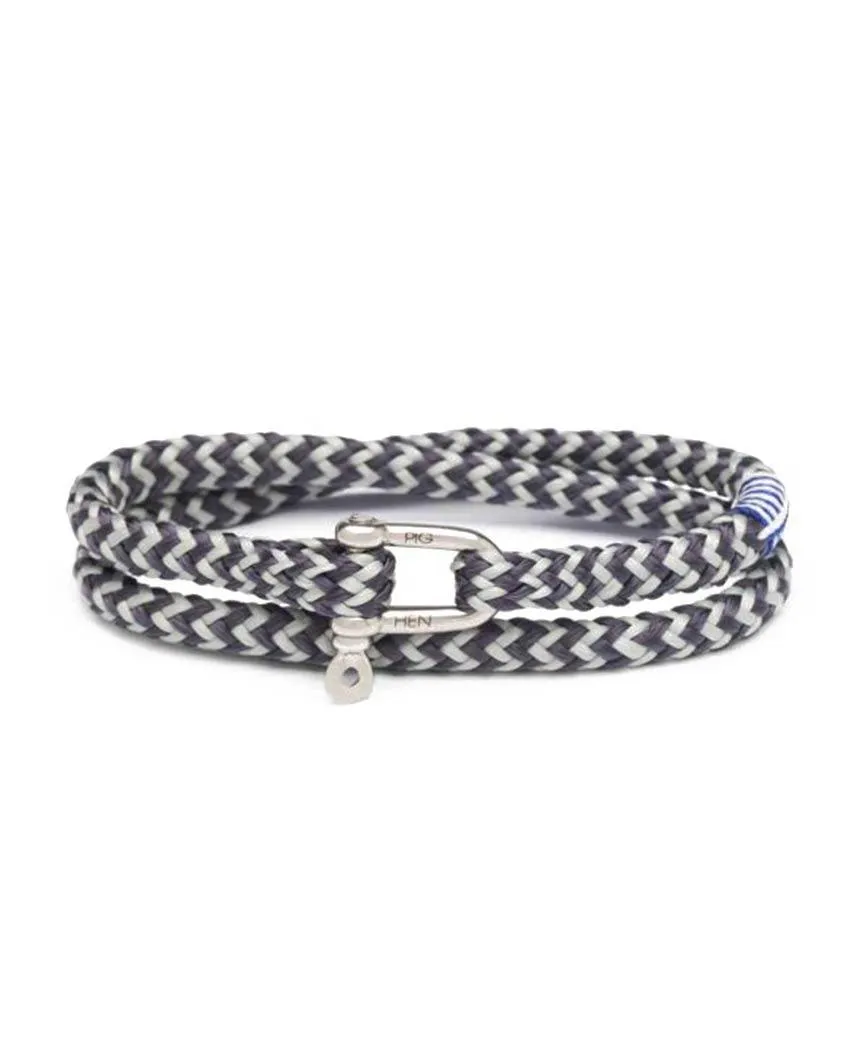 Salty Slim 4mm Round Rope Slate Gray Light Gray Silver