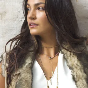 Santa Maria Necklace in Pink & Gold