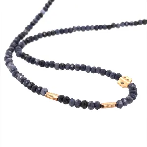 Sapphire Flora Bead Necklace