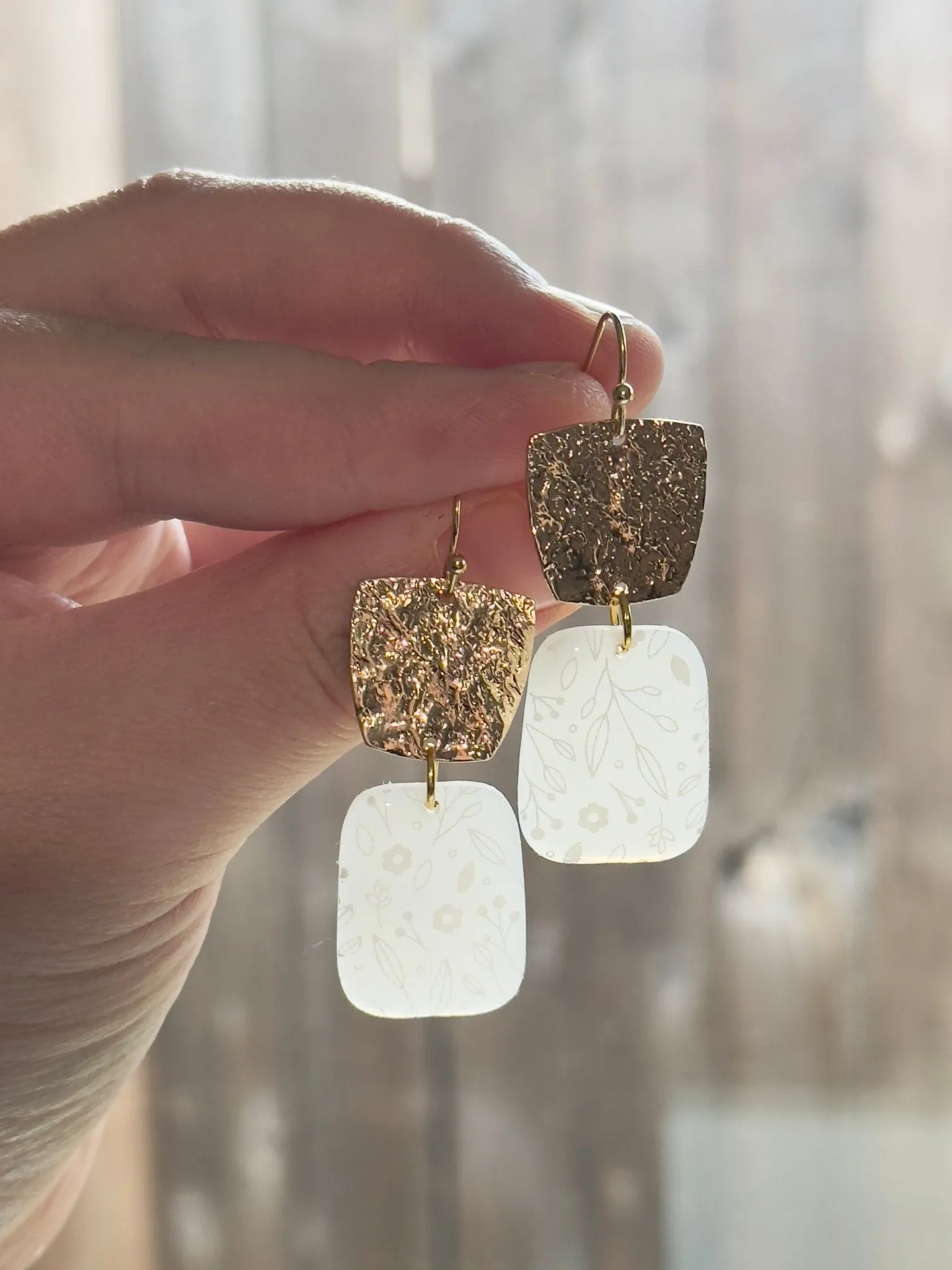 Scalloped Circle Dangles