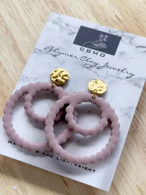 Scalloped Circle Dangles