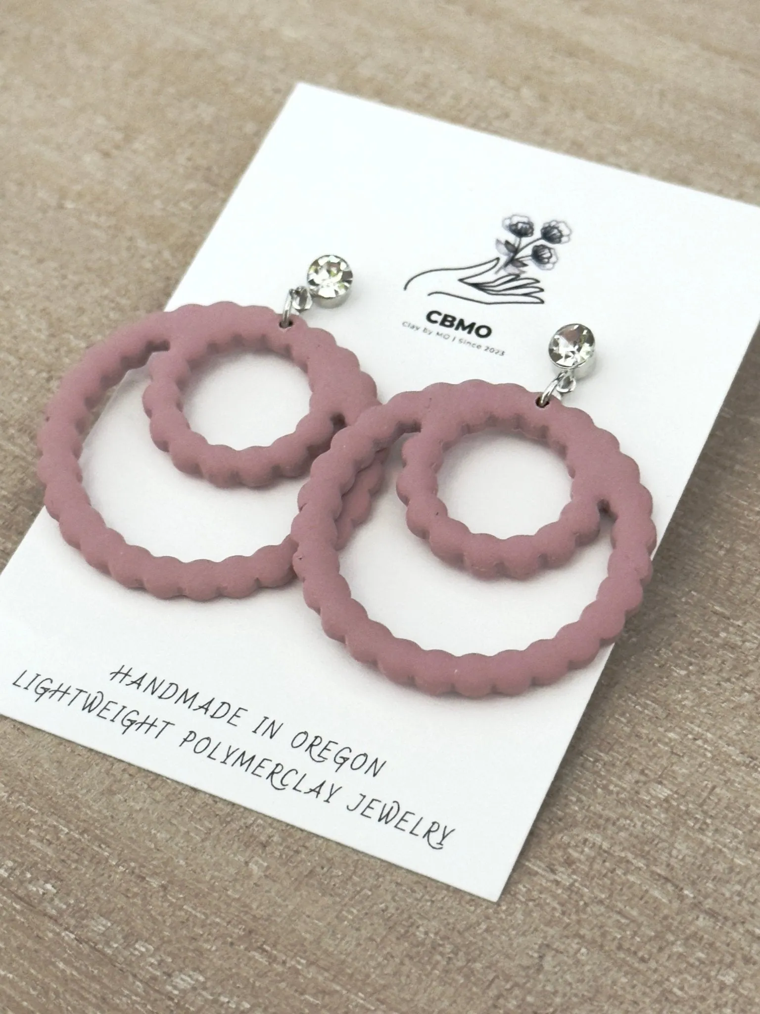 Scalloped Circle Dangles