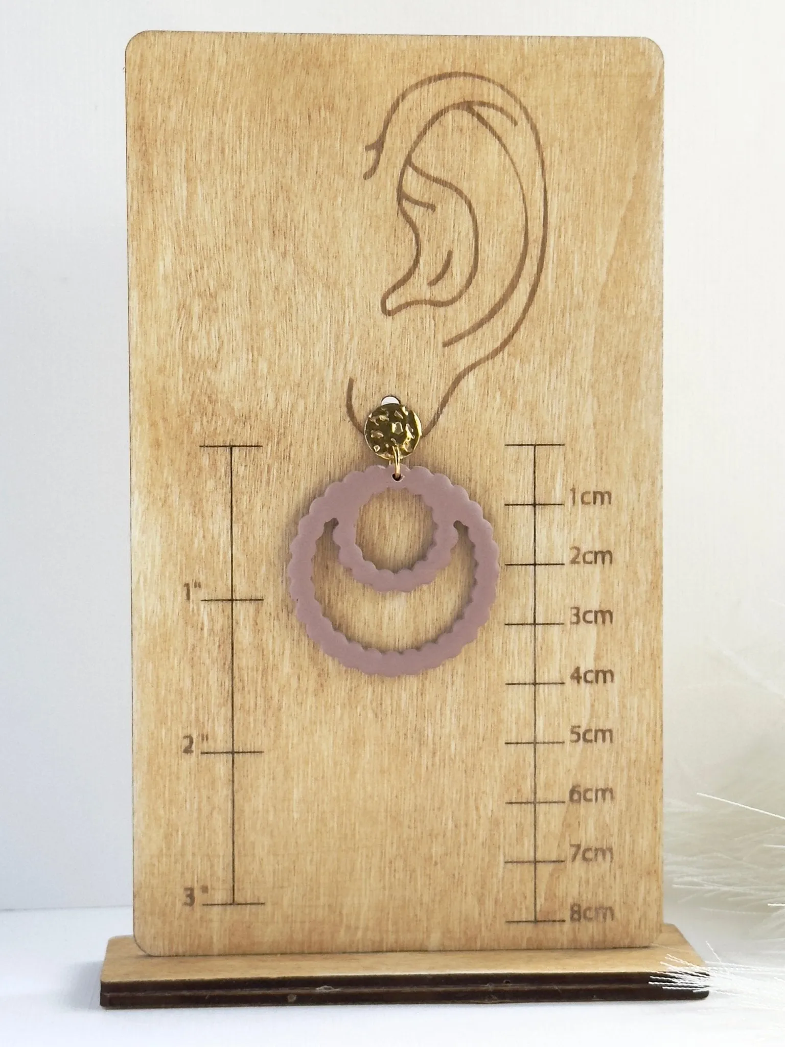 Scalloped Circle Dangles