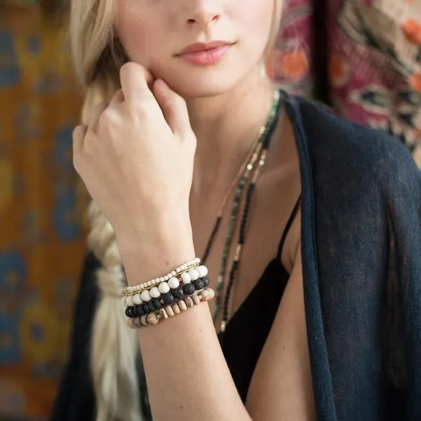Scout Curated Wears Stone Stacking Bracelet - Majestic Jasper