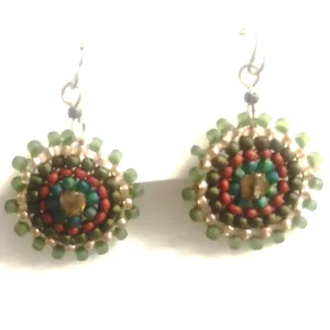 Seed Bead Starburst Earrings - Tierra