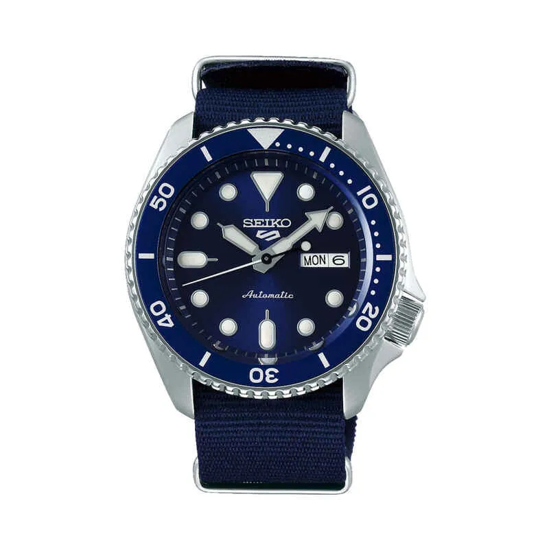 Seiko 5 Sports Superman SRPD51K2 Men's Automatic Blue Fabric Band Watch