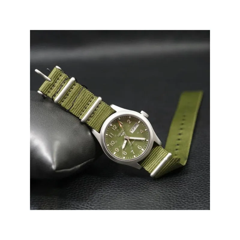 Seiko 5 Sports Superman SRPG33K1 Automatic Men's Watch with Army Green Nylon Band