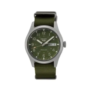Seiko 5 Sports Superman SRPG33K1 Automatic Men's Watch with Army Green Nylon Band
