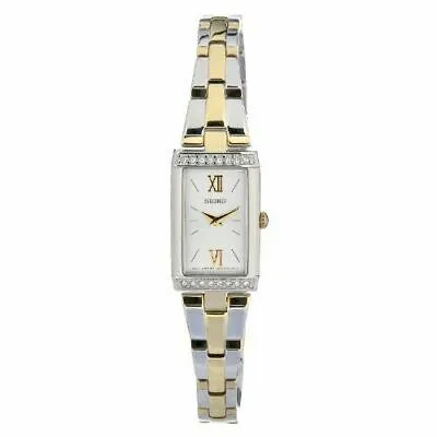 Seiko Women's SUJG36 Quartz Stainless Steel White Dial Watch