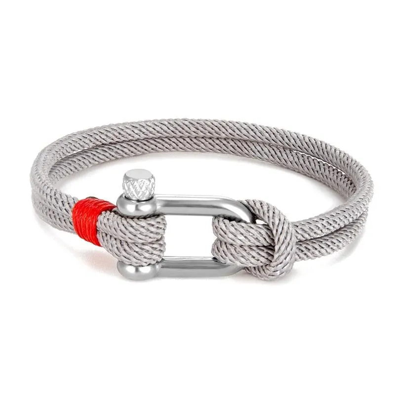 Shackle Clasp Rope Bracelet