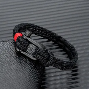 Shackle Clasp Rope Bracelet