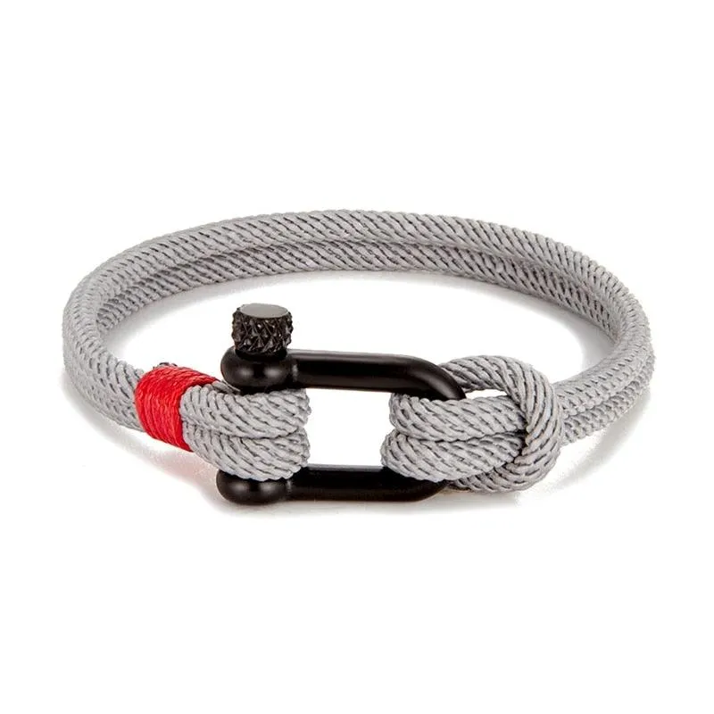 Shackle Clasp Rope Bracelet