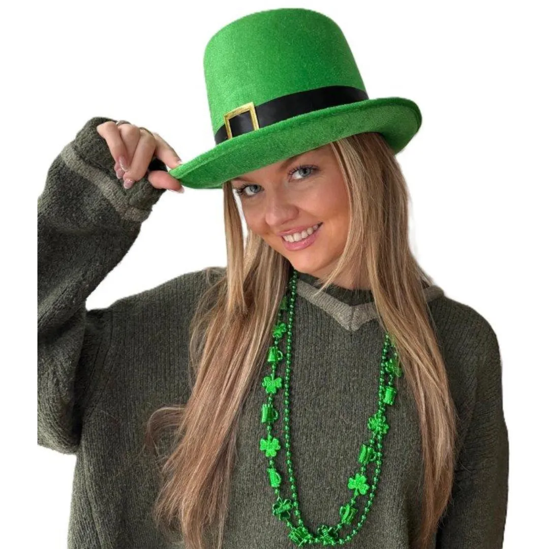 Shamrock Bead Necklace Set of 2