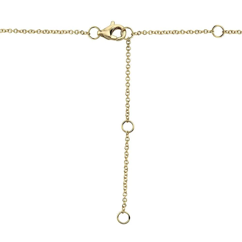 Shy Creation 0.29Ct Diamond Feather Necklace SC55006045