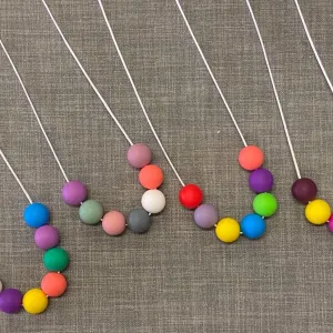 Silicone Necklaces (round beads)