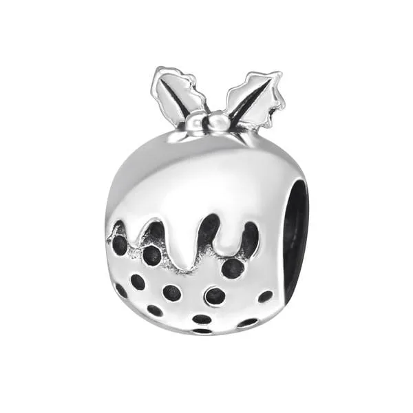 Silver Christmas Charm Bead