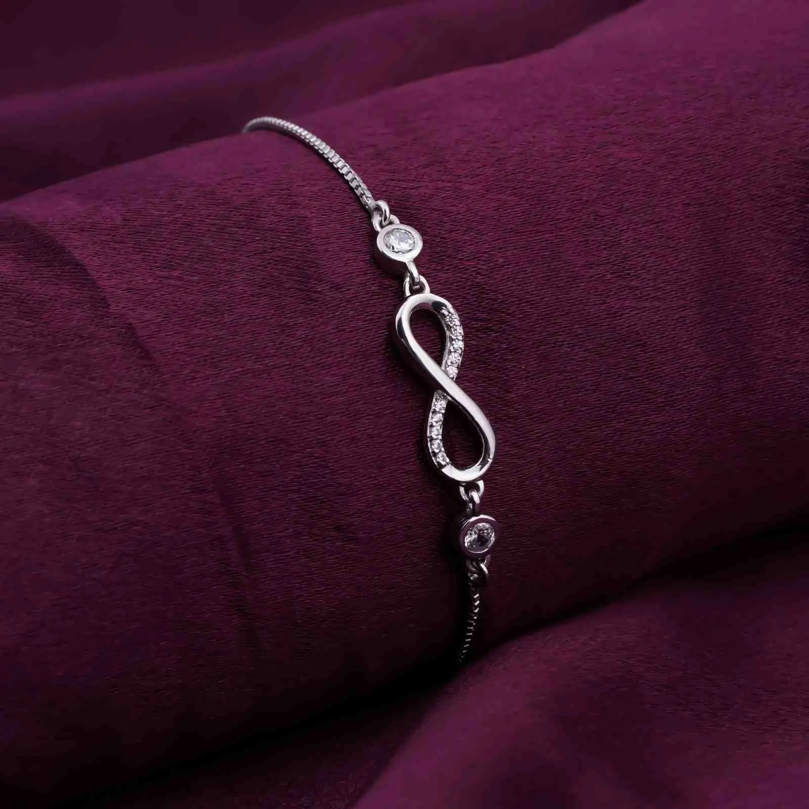Silver Infinity Love Minimalist Bracelet
