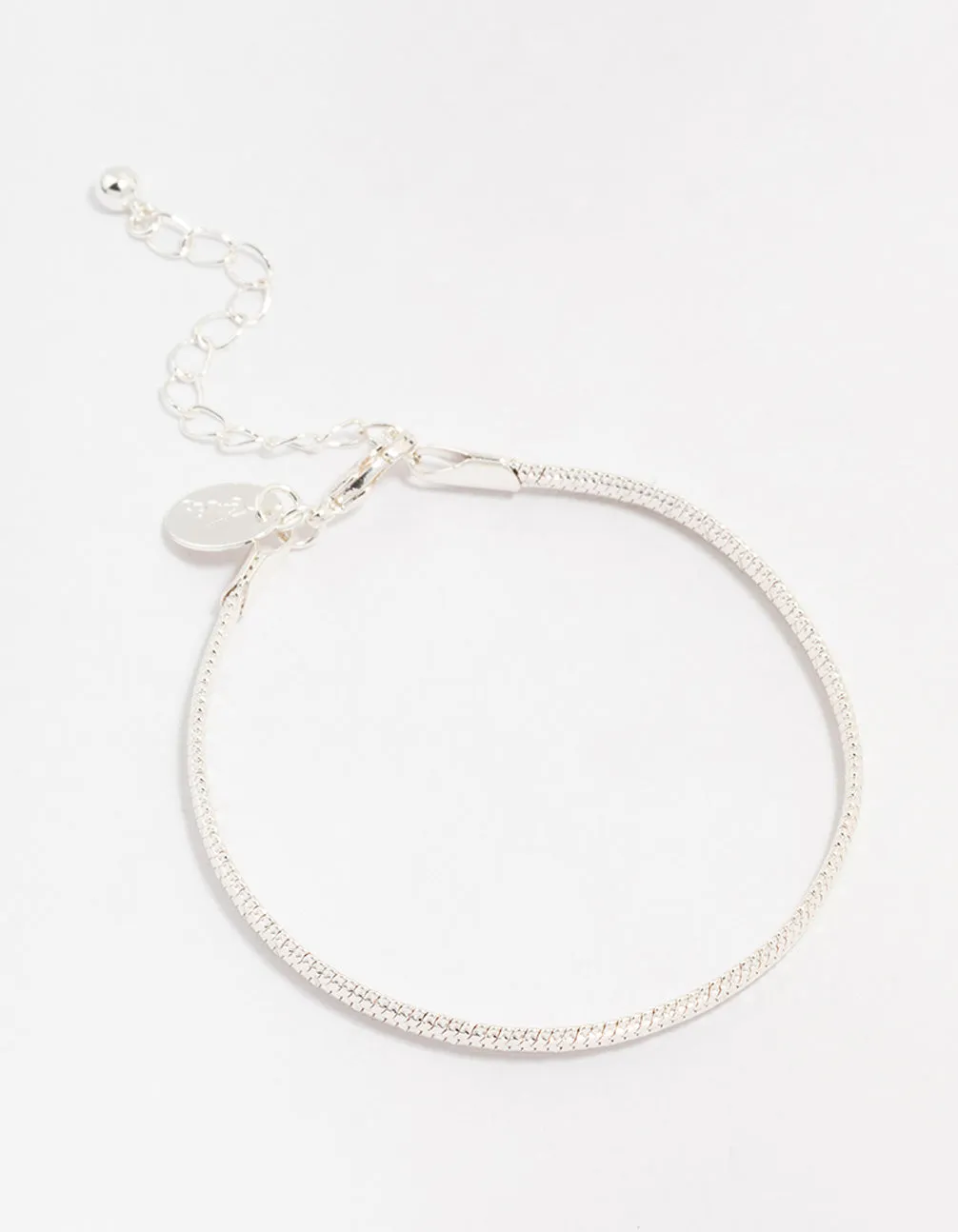 Silver Plated Brass  Snake Chain Bracelet